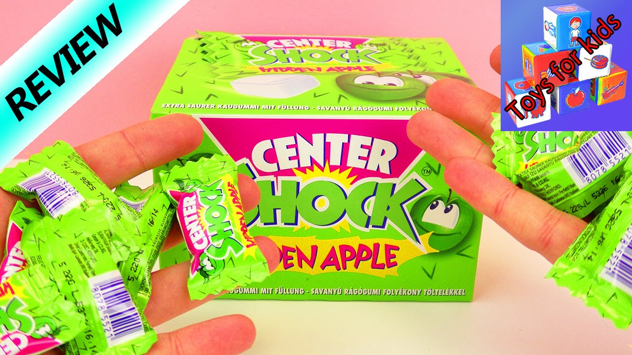 Center Shock Hidden Apple - Super sour candy! - Review