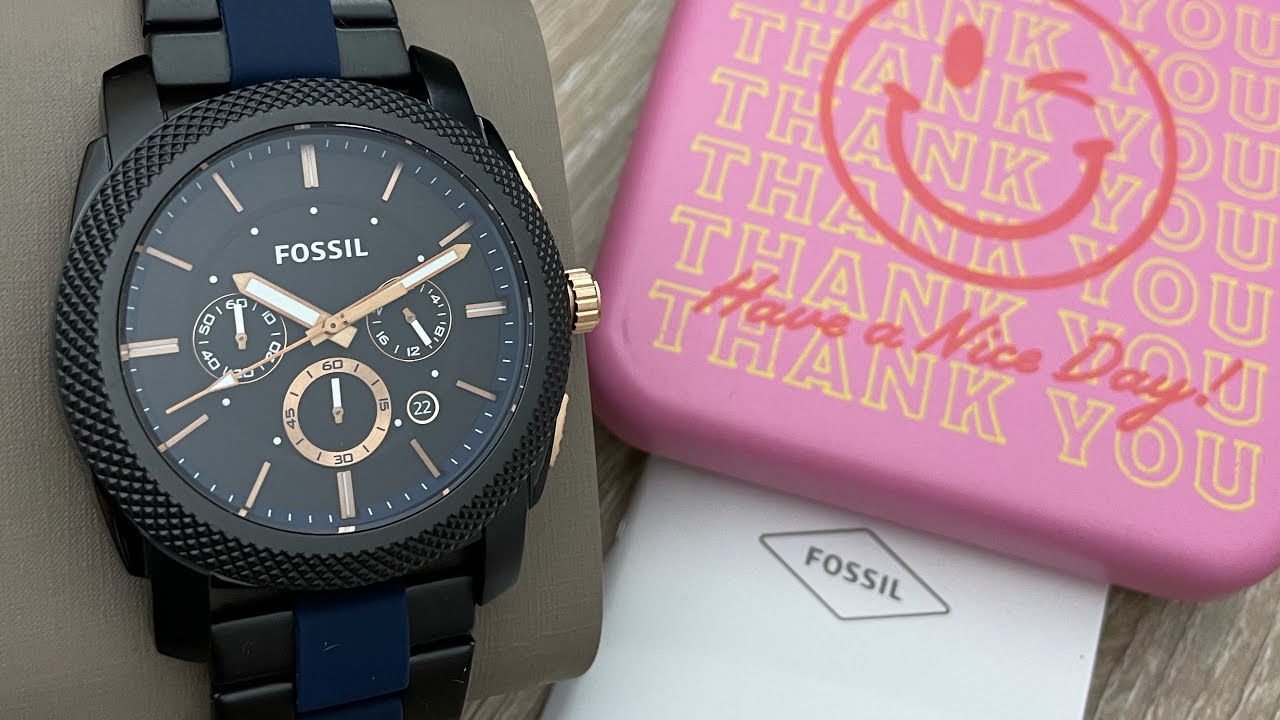 Fossil Machine Stainless Steel Men’s Watch FS5164 (Unboxing) @UnboxWatches