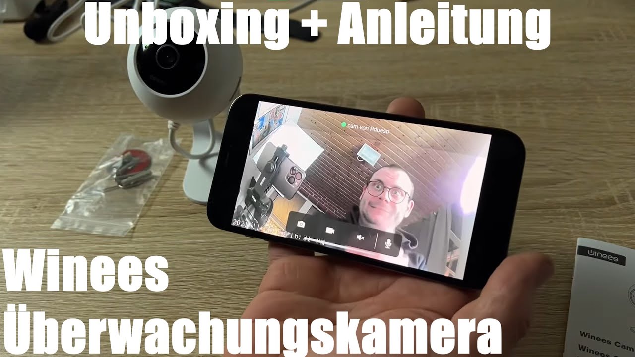 Winees Ip Kamera, Überwachungskamera WLAN Innen Aidot App Kontrolle Überwachung Unboxing & Anleitung