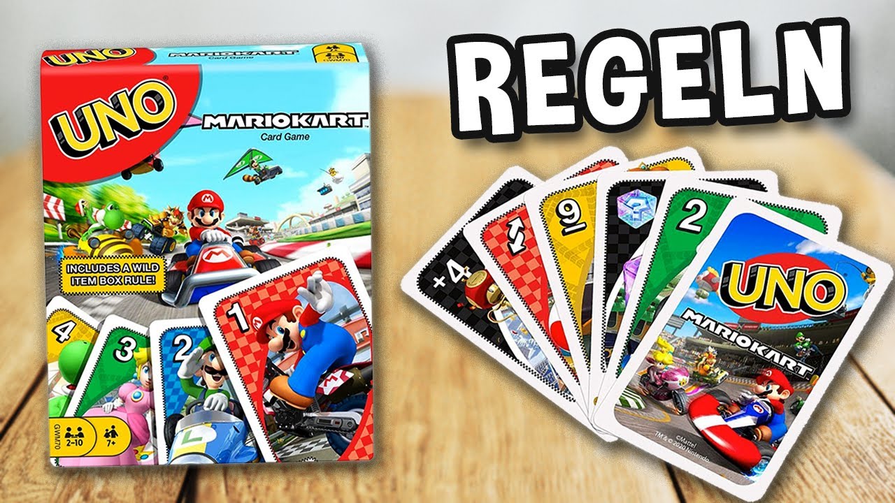 UNO SUPER MARIO KART - Spielregeln TV (Spielanleitung Deutsch) - MATTEL NINTENDO MARIOKART