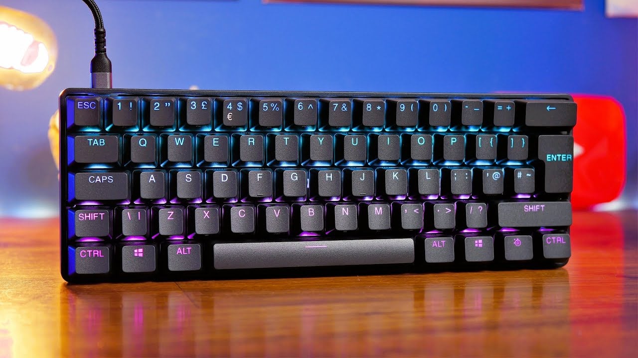 SteelSeries Apex 9 Mini unboxing and sound test (swappable linear optical switches)