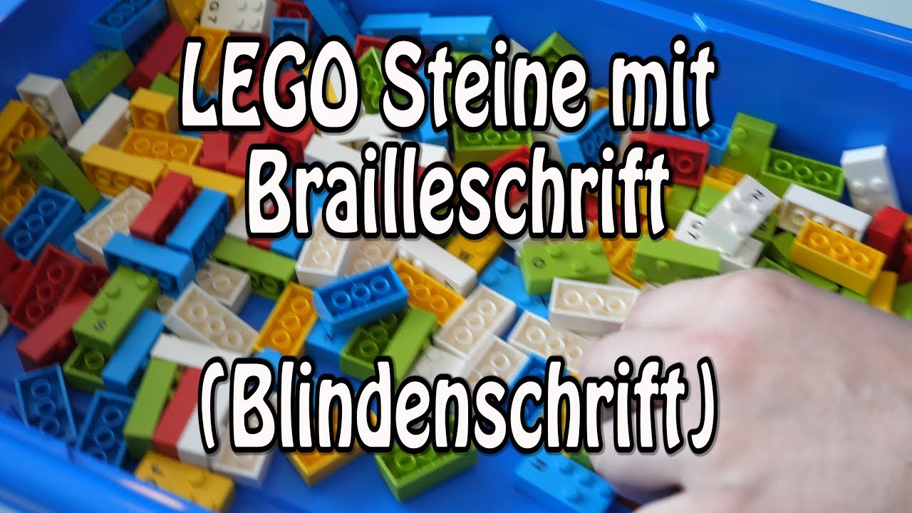 Blindenschrift mit LEGO-Steinen (Brailleschrift lernen)