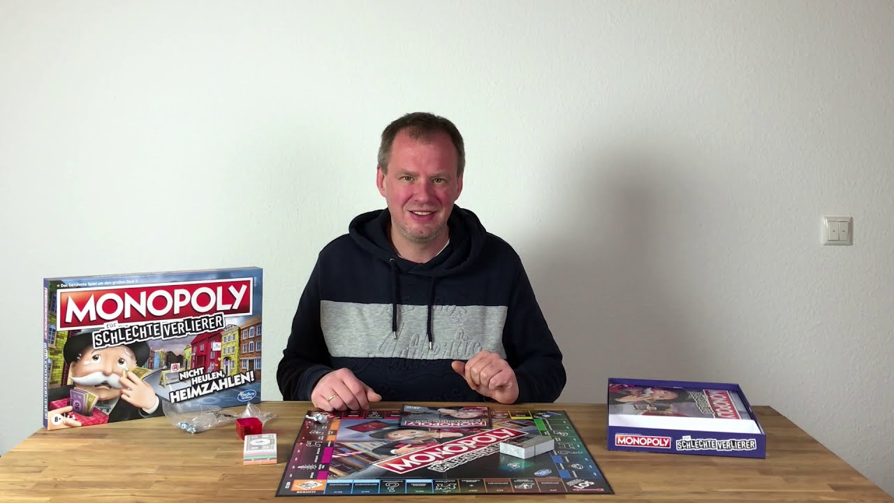 ᐅ Monopoly für schlechte Verlierer von Hasbro - Spielregeln - Spielbeschreibung