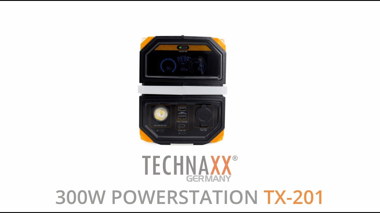 TECHNAXX 300W Powerstation TX-201 (Deutsch)