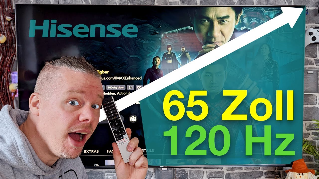 65 Zoll Hisense 4K ULED Fernseher - Aufbau und erster Eindruck