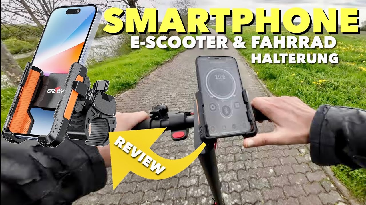 Grefay Fahrrad, E-Scooter & Motorrad Handyhalterung im Härtetest auf Kopfsteinpflaster - REVIEW