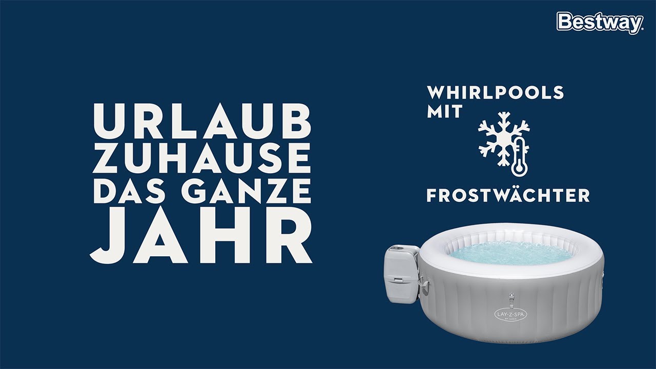 Entdecke den neuen 2021 LAY-Z-SPA® St. Lucia AirJet™ von Bestway® mit eingebauten Massagedüsen