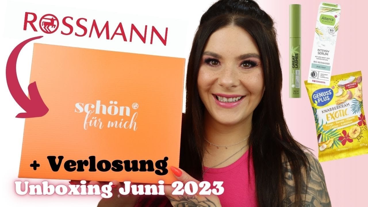 Rossmann SCHÖN FÜR MICH BOX Juni 2023 Unboxing & Verlosung