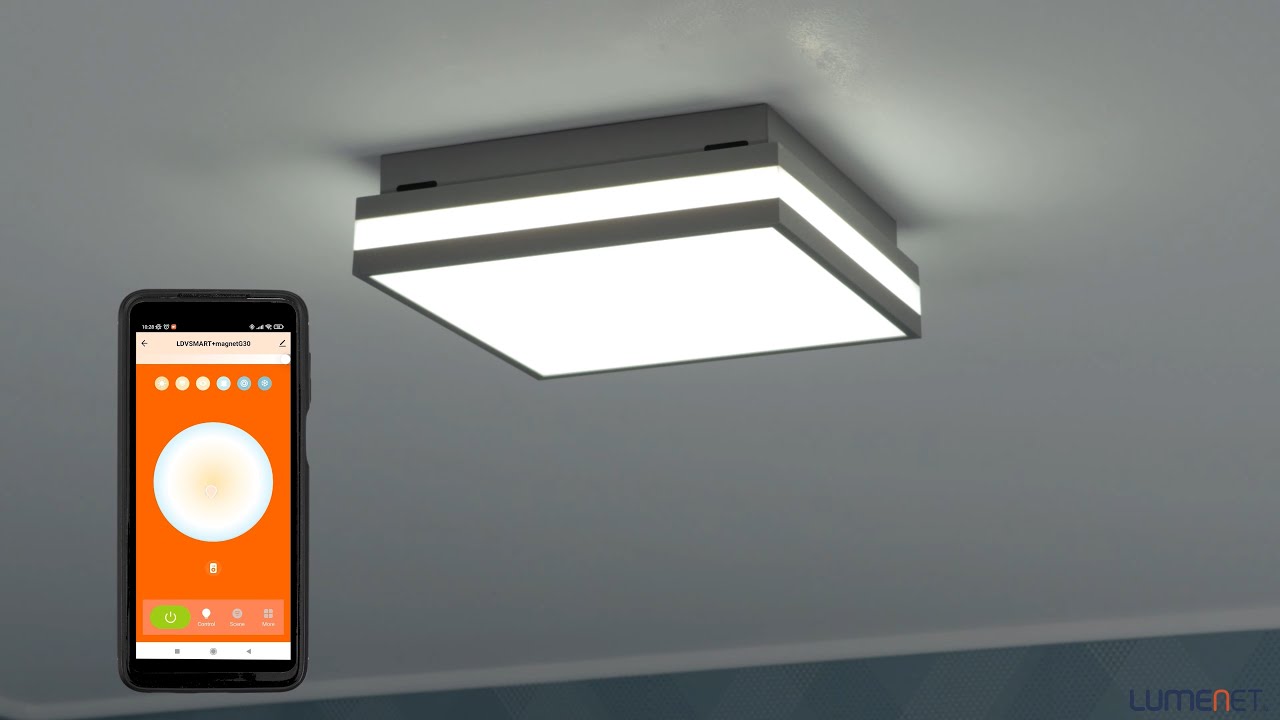 Ledvance Smart+ WIFI Orbis Magnet LED ceiling lamp 30x30cm, 3000-6500K, gray