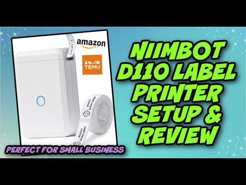 Niimbot D110 Label Printer Setup & Review