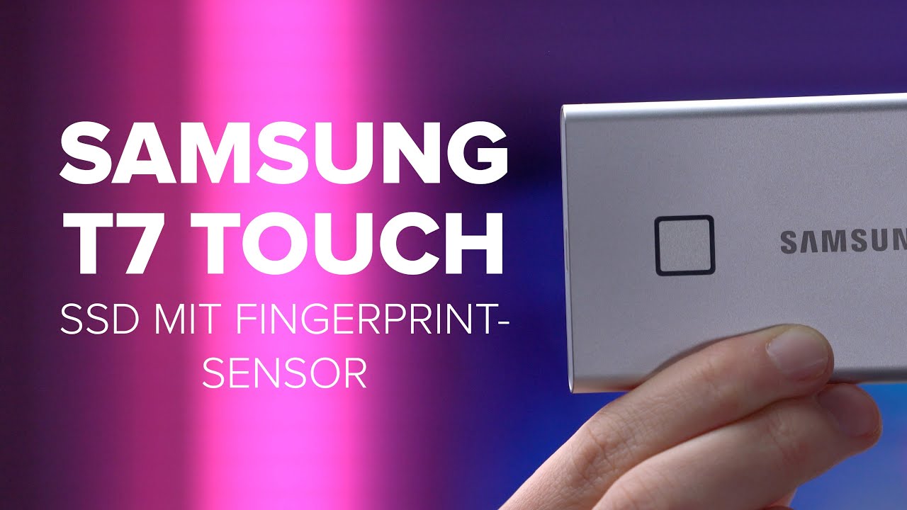 SSD T7 Touch von Samsung im Test: SSD mit Fingerprint-Sensor | deutsch