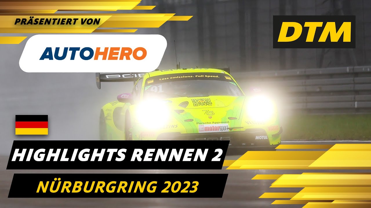 Sensation am Nürburgring! | DTM Highlights des zweiten Rennens präsentiert von Autohero | DTM 2023