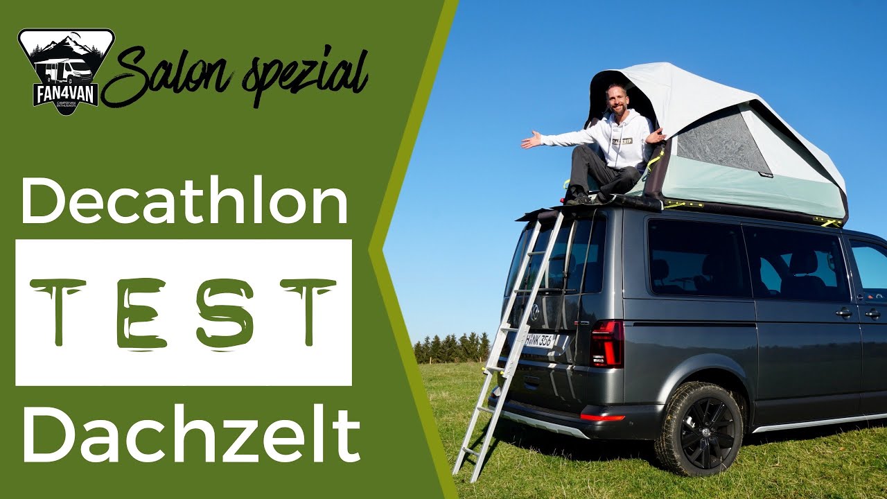 Dachzelt Test - Neue Decathlon VAN 500 - aufblasbares Dachzelt im Test