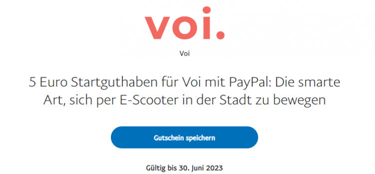 Angebote Rabatte und Gutscheincodes PayPal DE