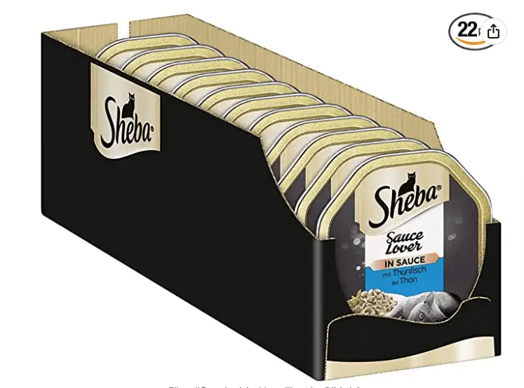 Sheba Sauce Lover Thunfisch Häppchen mit Sauce 22 x 85g ab 9,95 € inkl. Prime-Versand (statt 19,48 €)