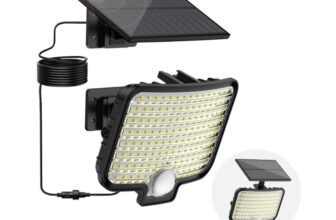 BENMA-Solarlampen-für-Außen-mit-Bewegungsmelder-120-LED-Solarleuchten-mit-3-Modi-Solar-Wandleuchte-120°Beleuchtungswinkel-