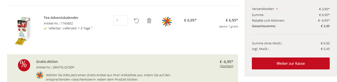 [User Deal] Gratis Artikel (Bücher & Geschenke, Adventskalender) bei VIVAT zzgl. Versand