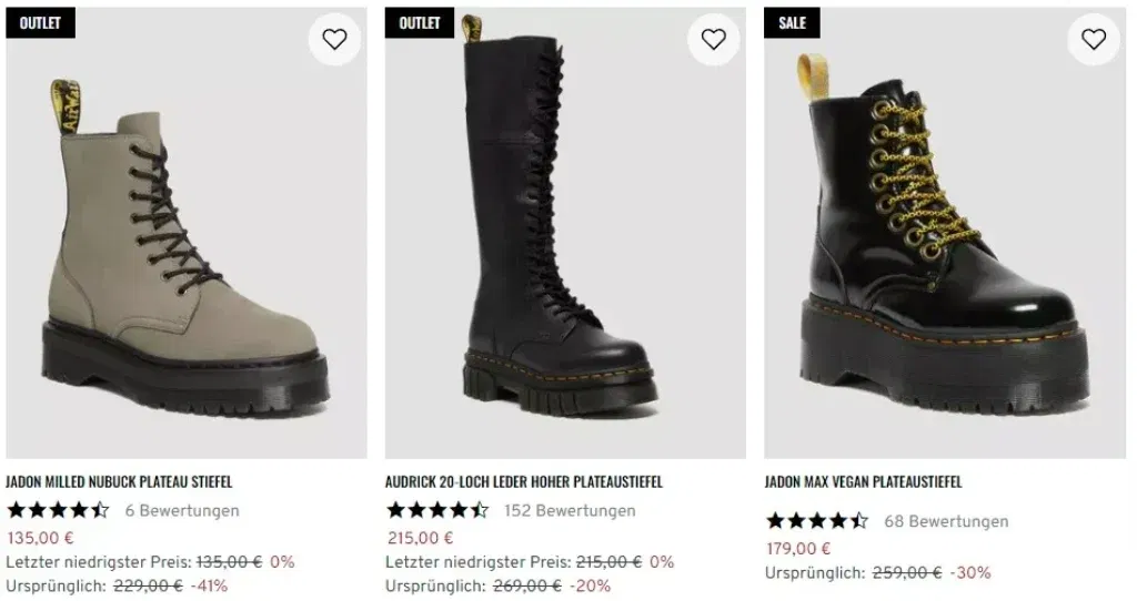 Dr. Martens: Bis Zu 40 % Im Sale