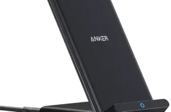 Anker PowerWave Qi-Ladeständer 10W - Schwarzes kabelloses Ladegerät für Smartphones