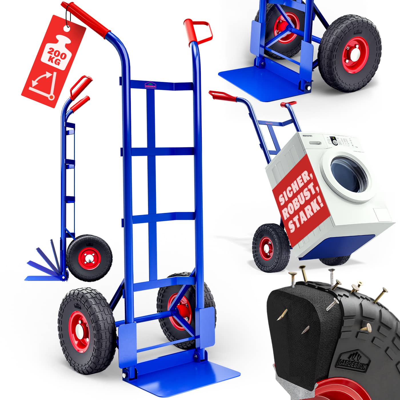 Gardebruk Sackkarre (bis 200 kg, klappbar) für 58,95 € inkl. Versand