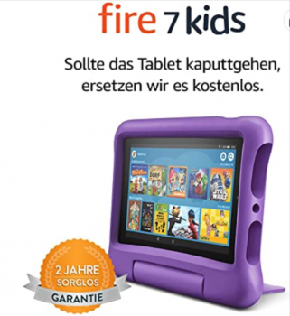 Fire 7 Kids Tablet 7 Zoll Display 16 GB violette kindgerechte Hülle 2019 Amazon de Spielzeug