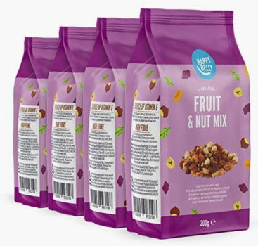 Amazon Marke Happy Belly Frucht Nuss Mix 4x200g Amazon de Lebensmittel Getraenke