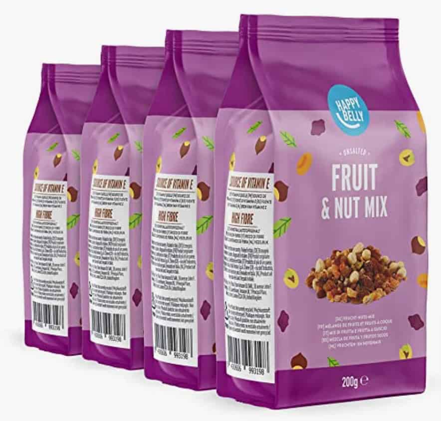 Amazon Marke Happy Belly Frucht Nuss Mix 4X200G Amazon De Lebensmittel Getraenke