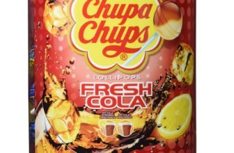 Chupa Chups Fresh Cola 100er Lolli Dose in den Geschmacksrichtungen Cola und Cola Zitrone Amazon de Lebensmittel Getraenke