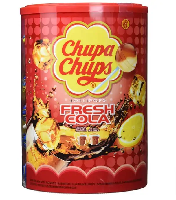 Chupa Chups Fresh Cola 100er Lolli-Dose (1200g) ab 9,59 € inkl. Prime-Versand (statt 17,03 €)