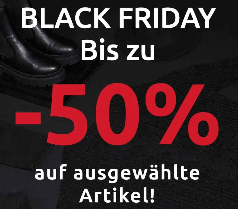 bonprix Black Friday: Bis zu 50 % Rabatt auf ausgewählte Artikel + Versandkostenfrei ab 50 € MBW + 10% extra für Neukunden