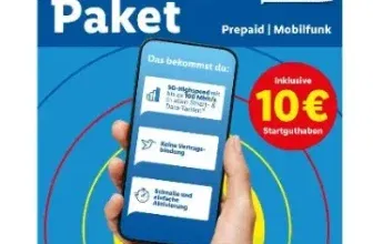Lidl Connect Starterpaket mit 10€ Guthaben für nur 1,99€ – Prepaid-Angebot im Vodafone-Netz