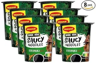 Maggi Magic Asia Saucy Noodles Teriyaki Cup 8er Pack (8x75g) ab 7,52 € inkl. Prime-Versand