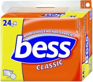 Bess Classic Toilettenpapier 3 Lagig 24 Rollen X 150 Blatt