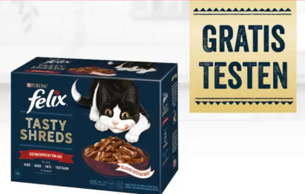 FELIX® TASTY SHREDS GRATIS TESTEN FELIX®