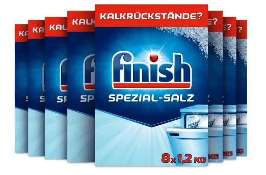 Finish Spezial Salz – Spuelmaschinensalz zum Schutz vor Kalkablagerungen und Wasserflecken – Multipack mit 8 x 1 2 kg Amazon de Drogerie Koerperpflege