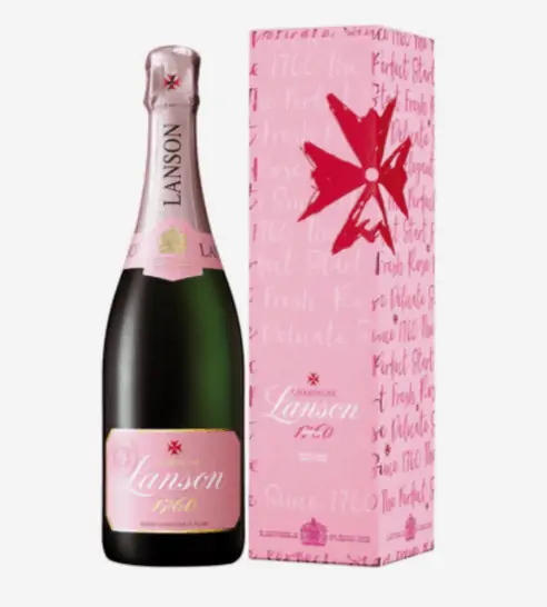 Lanson Rose Lable Champagne 0.75L Geschenkverpackung