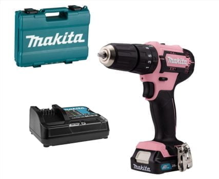 Makita Akku Schlagbohrschrauber 12V max in pink 2 0 Ah 1 Akku Ladegeraet HP333DSAP Rosa Amazon de Baumarkt