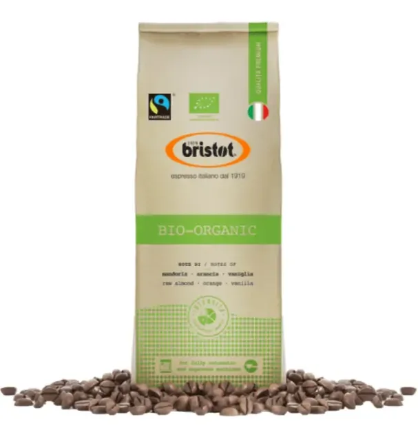 Pro Caffe Bristot Bio Organic Fair Trade Ganze Bohnen