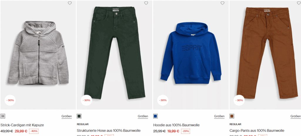 Sale New In Sale Fuer Kinder Guenstig Online Kaufen Esprit