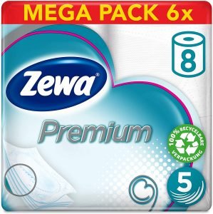 Zewa Premium Toilettenpapier 5 Lagig 6Er Pack