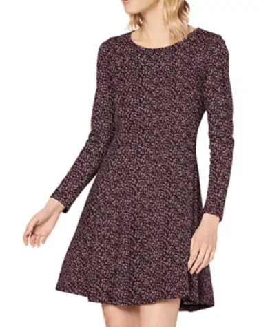 edc by ESPRIT Damen 100CC1E323 Kleid 515 AUBERGINE XS Amazon de Bekleidung