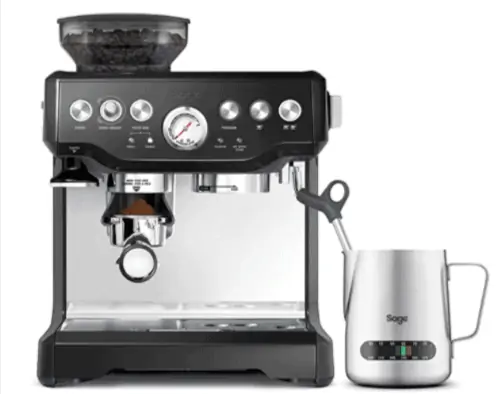 Amazon de Sage Appliances SES875 the Barista Express Siebtraegermaschine Glaenzend Schwarz