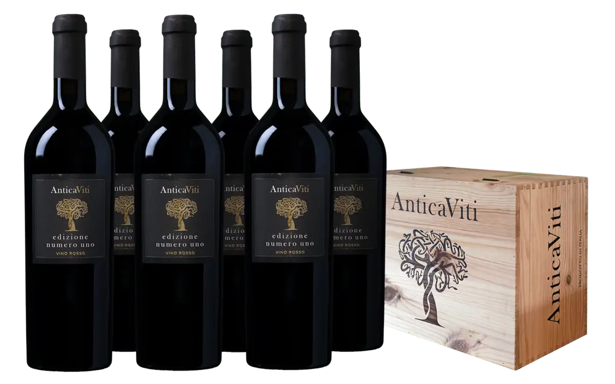 6er Pack Antica Viti Edizione Numero Uno Vino Rosso Weinkiste für 59,99 € inkl. Versand (statt 119,99 €)