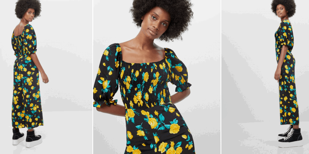 Bershka Langer Jumpsuit Mit Blumenprint