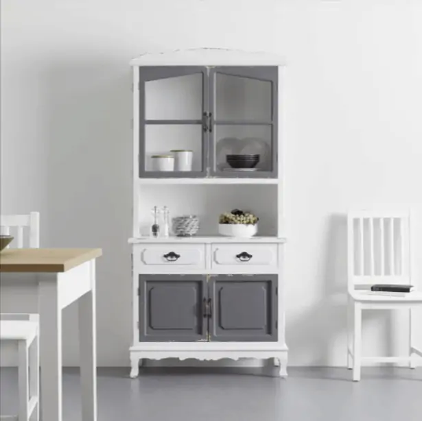 Bessagi Home Buffet Riccardo in weiss grau