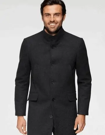Bruno Banani Wollmantel melierte Optik für 65,95€ inkl. Versand (statt 127€) [Neukunden 45€]