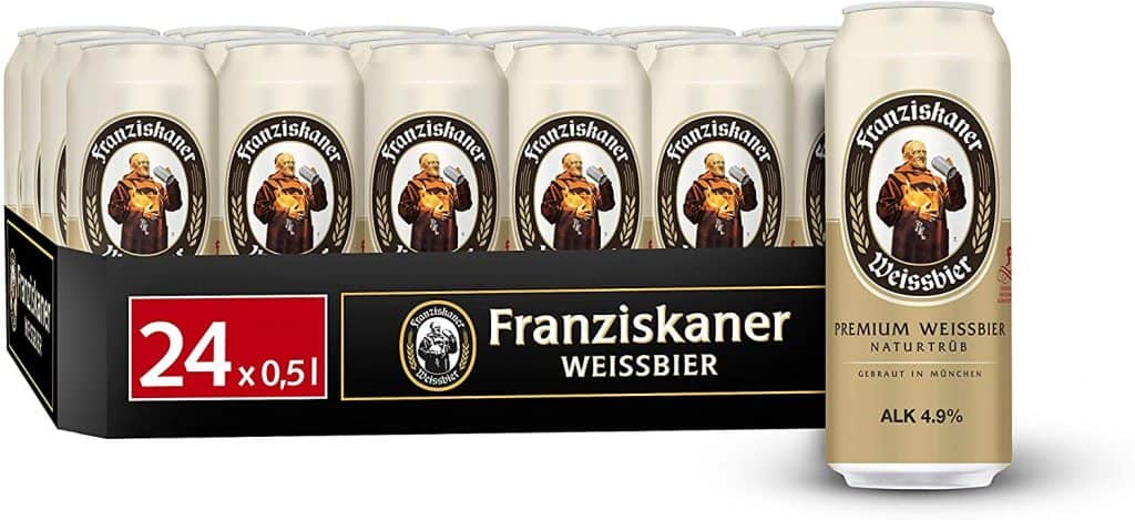 Franziskaner Hefe Weizen Weissbier Dosenbier 24Er Pack