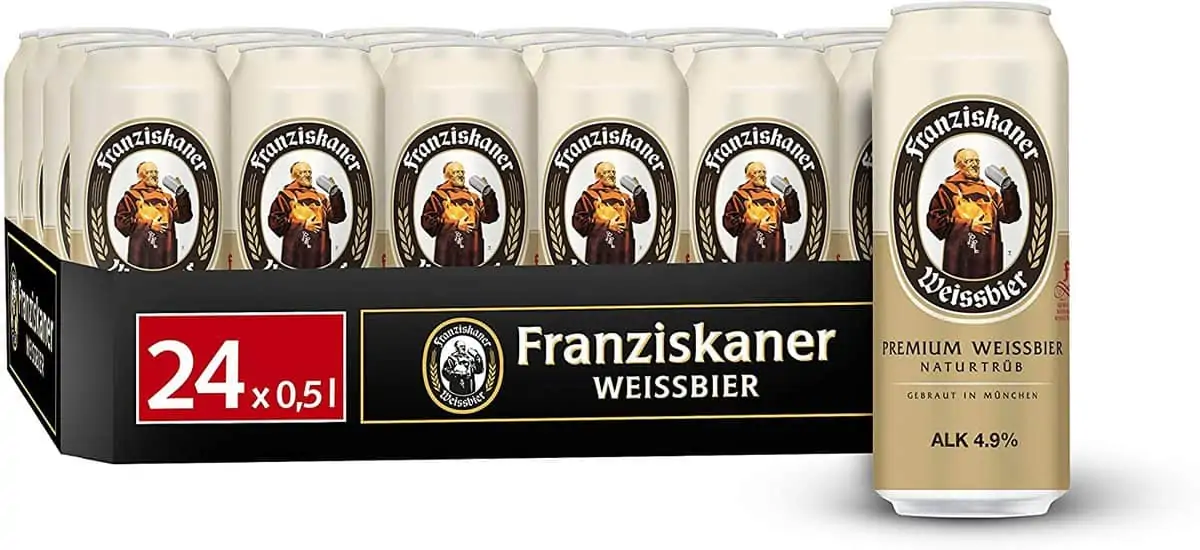 Franziskaner Hefe Weizen Weissbier Dosenbier 24er Pack