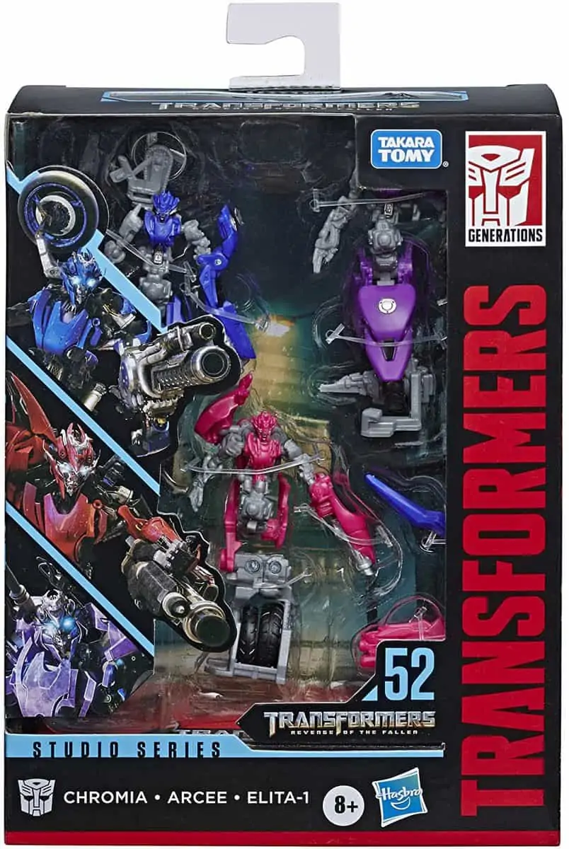 Hasbro Transformers Chromia Arcee Elita 52 Spielfiguren 3er Pack