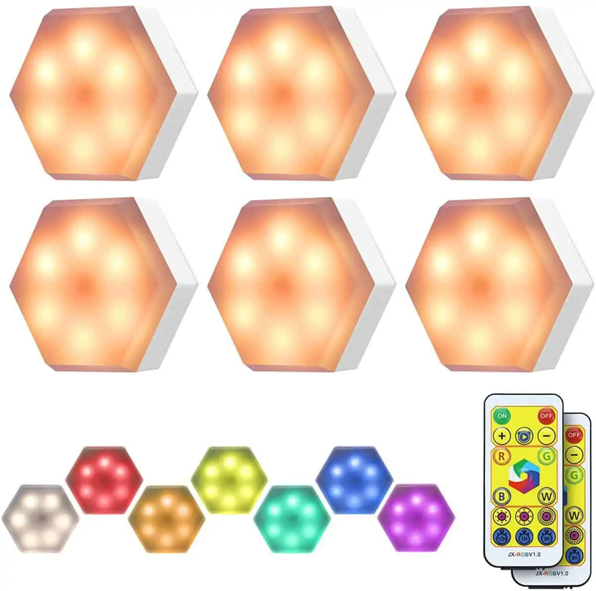 KINGSO RGB Schrankleuchten LED mit Fernbedienung für 13,99 € inkl. Prime-Versand